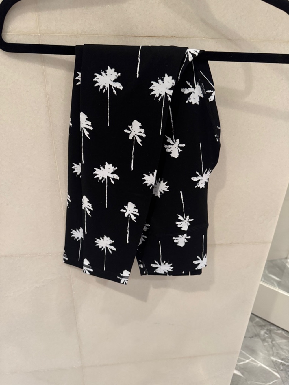 Spiritual Gangster Black & White Palm Print  Leggings